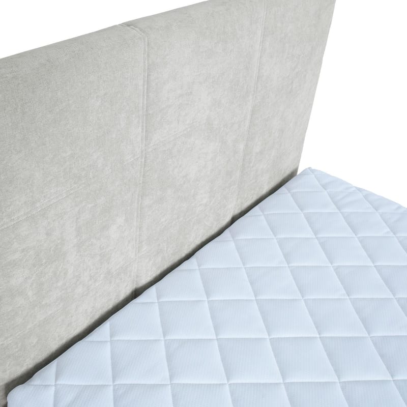 Kontinentalseng Kalen med madras 120x200 cm - mørk beige - Møbler - Senge - Kontinentalsenge