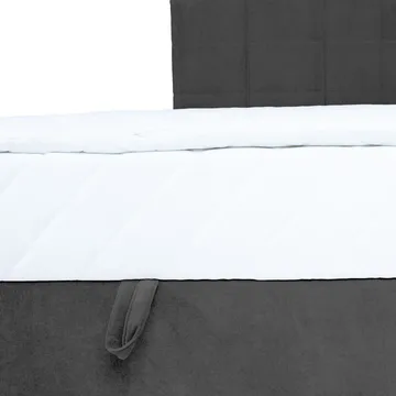 Kontinentalseng Kalen med madras 120x200 cm - Mørkegrå - Møbler - Senge - Enkeltsenge
