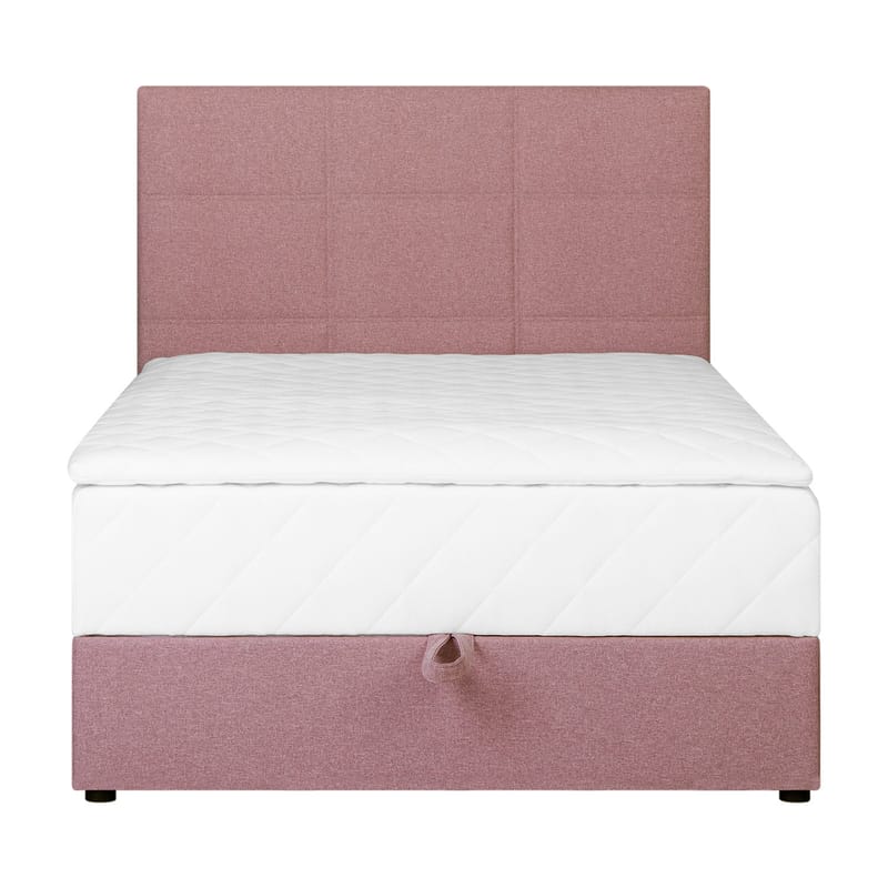 Kontinentalseng Kalen med madras 120x200 cm - pink - Møbler - Senge - Enkeltsenge