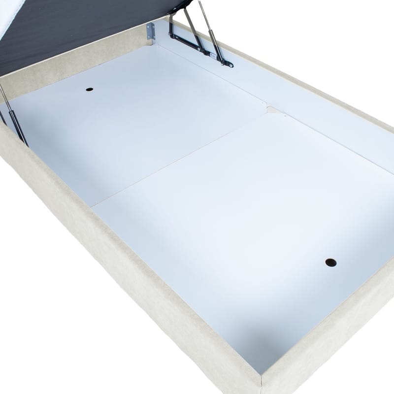 Kontinentalseng Kalen med madras 140x200 cm - mørk beige - Møbler - Senge - Kontinentalsenge