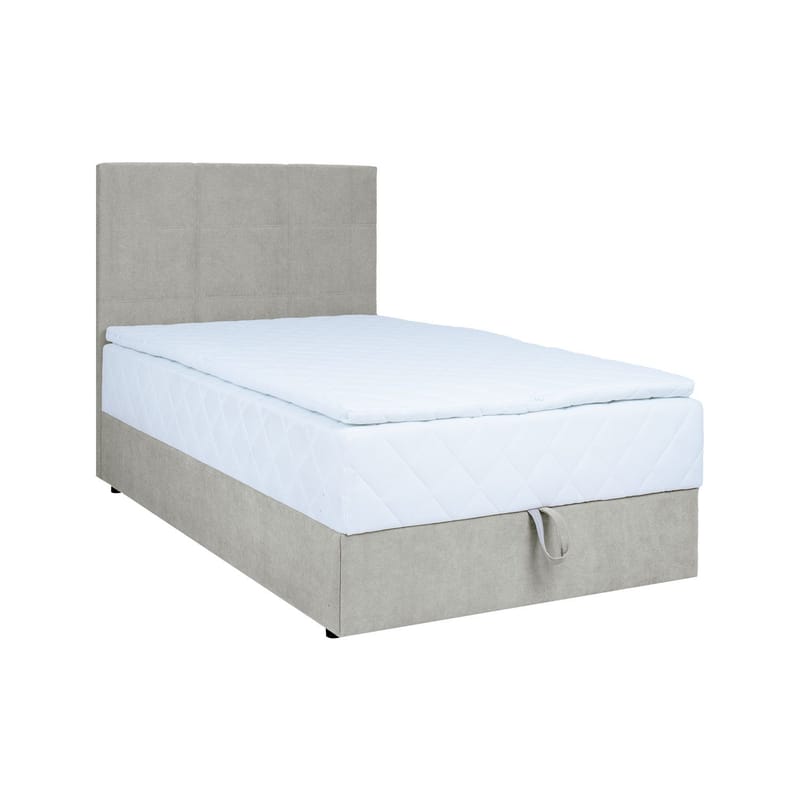 Kontinentalseng Kalen med madras 90x200 cm, mørk beige