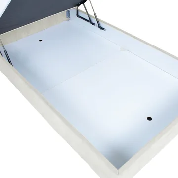 Kontinentalseng Kalen med madras 90x200 cm - mørk beige - Møbler - Senge - Kontinentalsenge