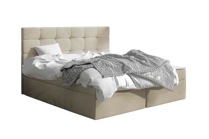 Kintore Kontinentalseng 160x200 cm - Beige - Møbler - Senge - Kontinentalsenge