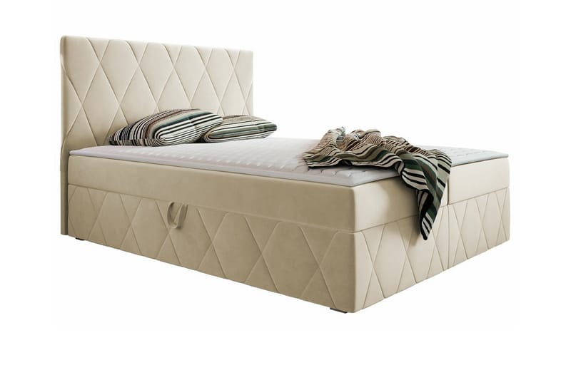 Kintore Kontinentalseng 160x200 cm - Beige - Møbler - Senge - Kontinentalsenge