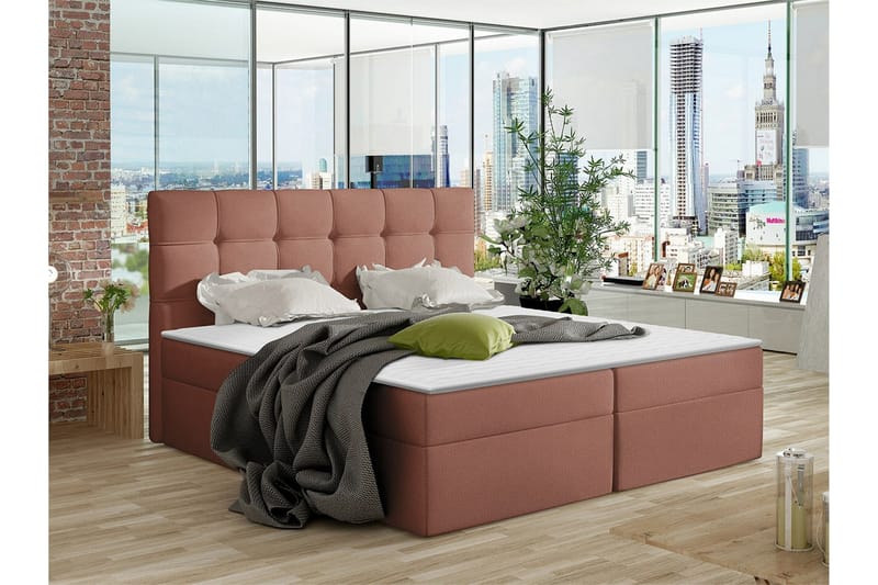 Kintore Kontinentalseng 160x200 cm - Lysebrun - Møbler - Senge - Kontinentalsenge