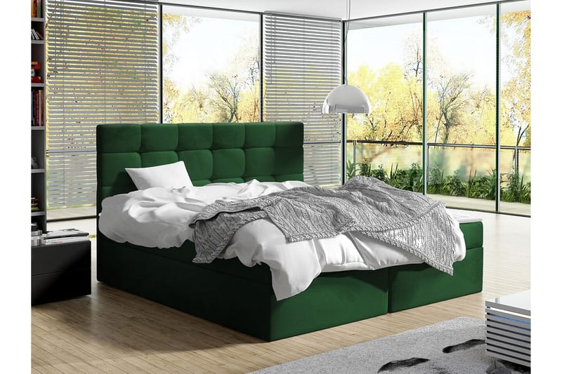 Kintore Kontinentalseng 180x200 cm - Mørkegrøn - Møbler - Senge - Kontinentalsenge