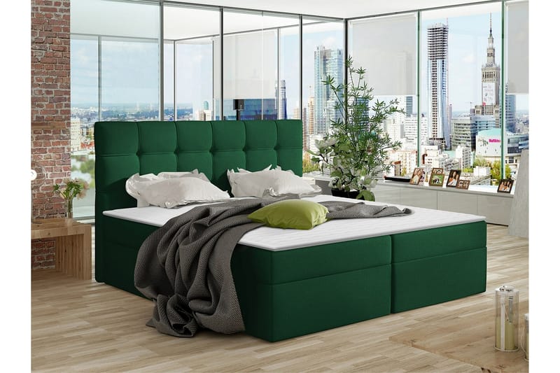 Kintore Kontinentalseng 180x200 cm - Mørkegrøn - Møbler - Senge - Kontinentalsenge