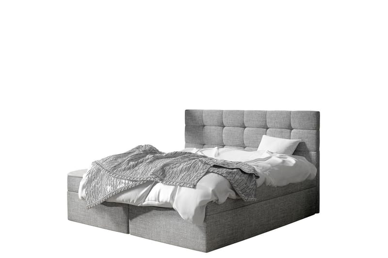 Kleiv Kontinentalseng 180x200 cm - Grå - Møbler - Senge - Kontinentalsenge