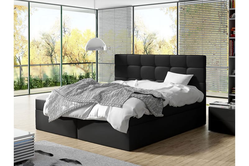Kleiv Kontinentalseng 180x200 cm - Sort - Møbler - Senge - Kontinentalsenge