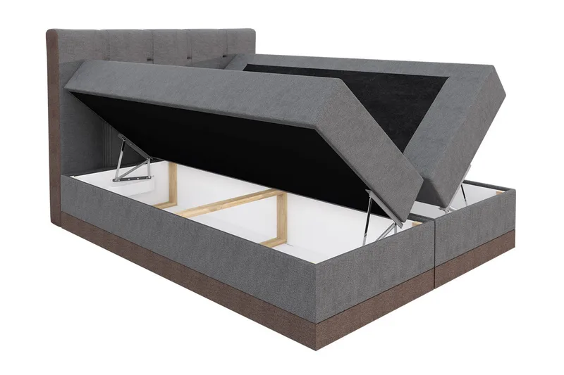 Knarrevik kontinentalseng 140x200 - Brun - Møbler - Senge - Kontinentalsenge