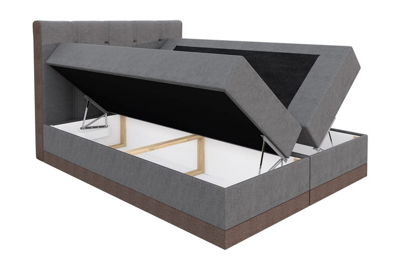 Knarrevik kontinentalseng 160x200 - Brun - Møbler - Senge - Kontinentalsenge