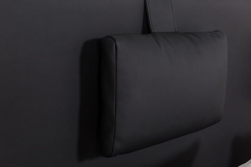 Komplet Sengepakke Hilton Lyx 140 - Sort PU/Eg - Møbler - Senge - Komplet sengepakke