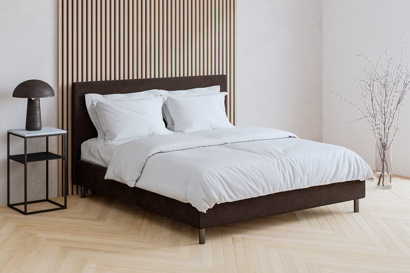 Komplett sängpaket Divine sänggavel 140 cm 140x200 Beige - Møbler - Senge - Kontinentalsenge