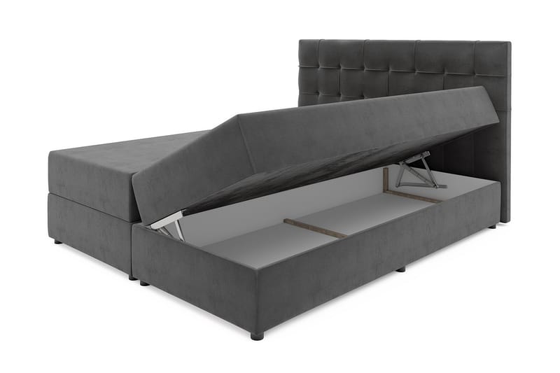 Kontinentalseng 160x200 cm - Sort - Møbler - Senge - Kontinentalsenge