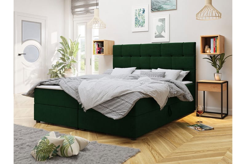 Kontinentalseng 180x200 cm - Sort - Møbler - Senge - Kontinentalsenge