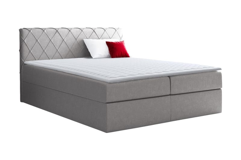 Korshavn kontinentalseng 120x200, Grå