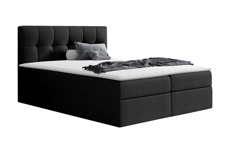Kramvik kontinentalseng 140x200, Sort
