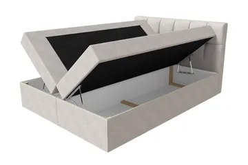 Kramvik kontinentalseng 160x200 - Grå - Møbler - Senge - Kontinentalsenge