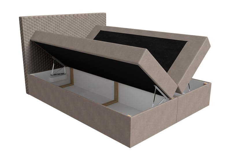Laargard kontinentalseng med Opbevaring 200x200 - Beige - Møbler - Senge - Kontinentalsenge