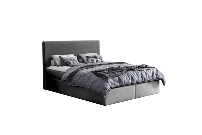 Laargard kontinentalseng med Opbevaring 200x200 - Grå - Møbler - Senge - Kontinentalsenge