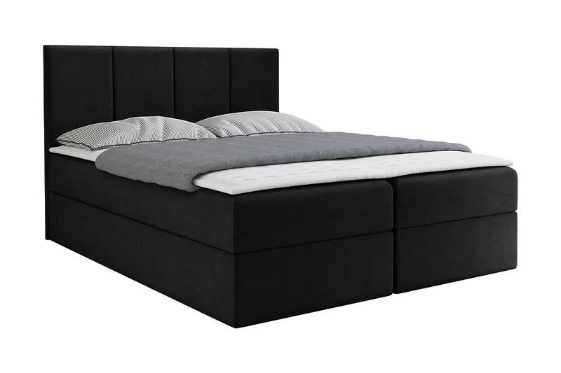 Laggano Kontinentalseng 140x200 cm + Topmadras, Sort