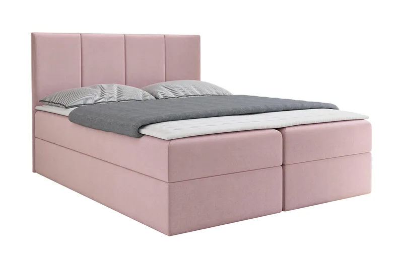 Laggano Kontinentalseng 180x200 cm + Topmadras, Lyserød