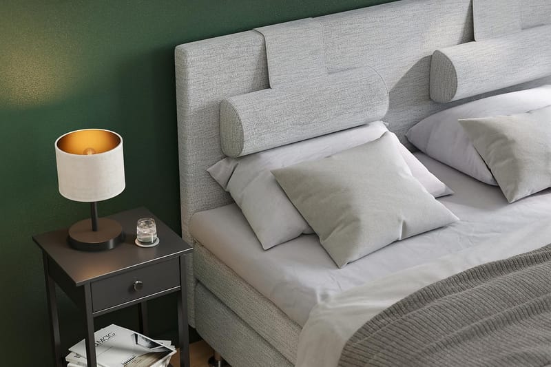 Layla Kontinentalseng 160 - Lysegrå - Møbler - Senge - Kontinentalsenge