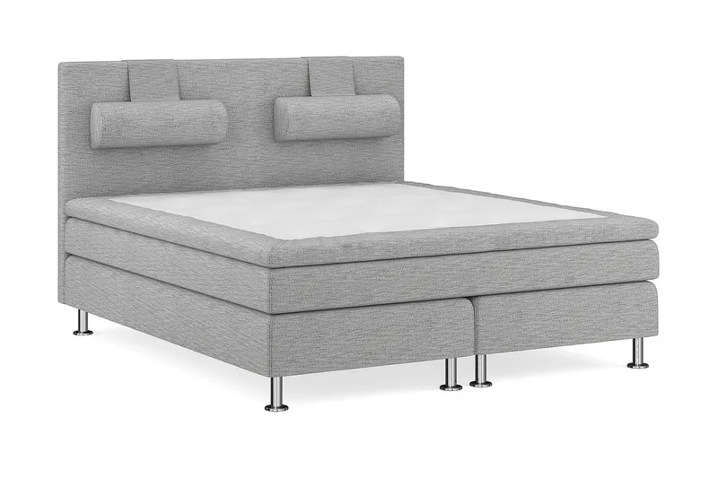 Layla Kontinentalseng 180x200 - lysegrå - Møbler - Senge - Kontinentalsenge