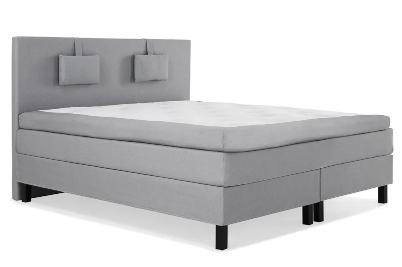 Lucky 150 Kontinentalseng Medium grå - Mellemgrå - Møbler - Senge - Kontinentalsenge