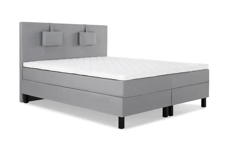 Lucky 150 Kontinentalseng Medium grå - Mellemgrå - Møbler - Senge - Kontinentalsenge