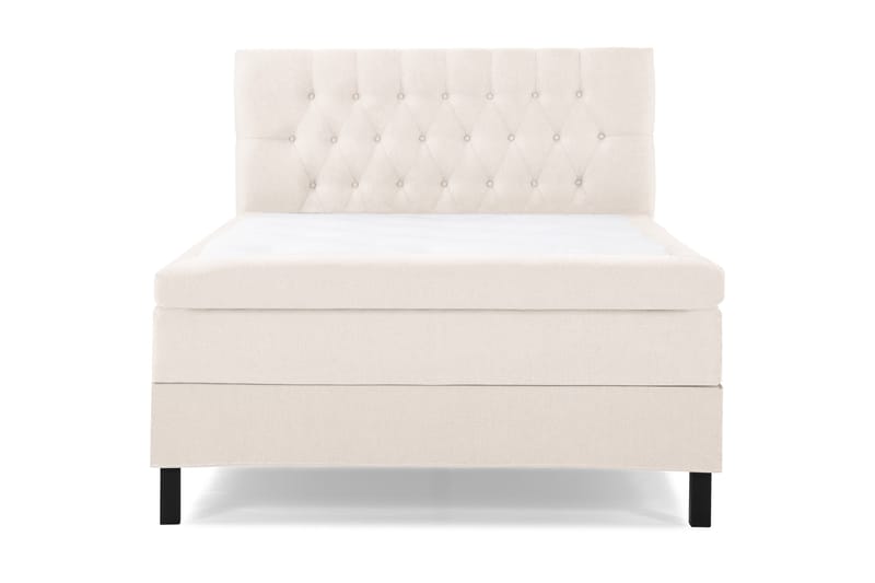 Lucky Komplet Sengepakke 120x200 Latex Diamant Sengegavl - Beige - Møbler - Senge - Kontinentalsenge