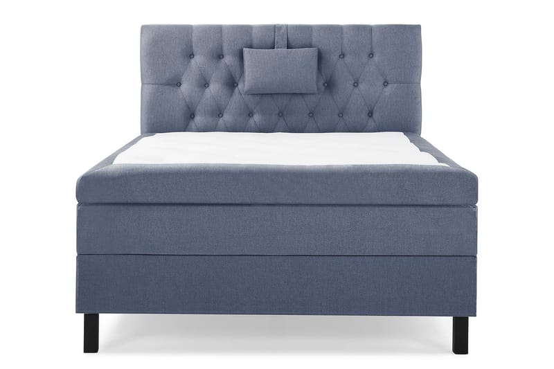 Lucky Komplet Sengepakke 120x200 Latex Diamant Sengegavl - Nakkepude Lille Mørkeblå - Møbler - Senge - Kontinentalsenge