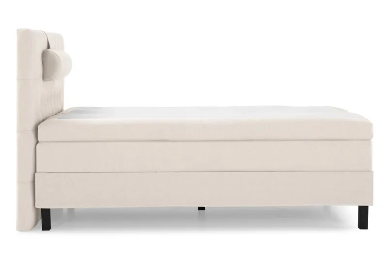 Lucky Komplet Sengepakke 120x200 Latex Diamant Sengegavl - Nakkepude Stor Beige - Møbler - Senge - Kontinentalsenge