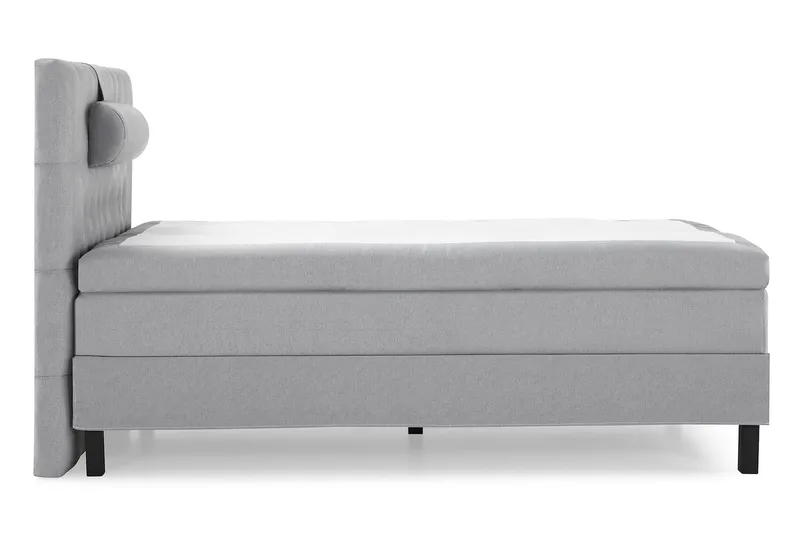 Lucky Komplet Sengepakke 120x200 Latex Diamant Sengegavl - Nakkepude Stor Mellangrå - Møbler - Senge - Kontinentalsenge