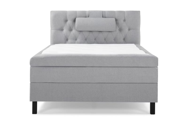 Lucky Komplet Sengepakke 120x200 Latex Diamant Sengegavl - Nakkepude Stor Mellangrå - Møbler - Senge - Kontinentalsenge