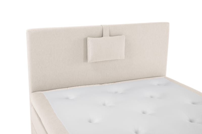 Lucky Komplet Sengepakke 120x200 Latex Glat Sengegavl - Nakkepude Lille Beige - Møbler - Senge - Kontinentalsenge