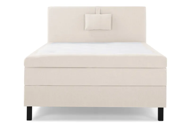 Lucky Komplet Sengepakke 120x200 Latex Glat Sengegavl - Nakkepude Lille Beige - Møbler - Senge - Kontinentalsenge