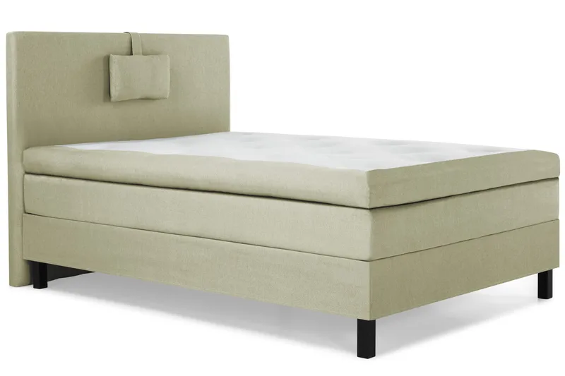 Lucky Komplet Sengepakke 120x200 Latex Glat Sengegavl - Nakkepude Lille Grøn - Møbler - Senge - Kontinentalsenge