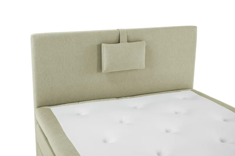 Lucky Komplet Sengepakke 120x200 Latex Glat Sengegavl - Nakkepude Lille Grøn - Møbler - Senge - Kontinentalsenge