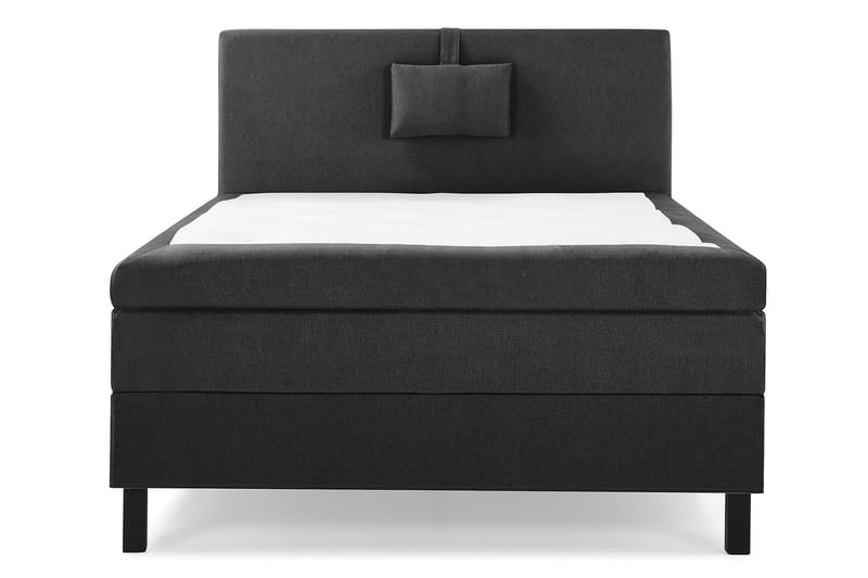 Lucky Komplet Sengepakke 120x200 Latex Glat Sengegavl - Nakkepude Lille Sort/Grå - Møbler - Senge - Komplet sengepakke