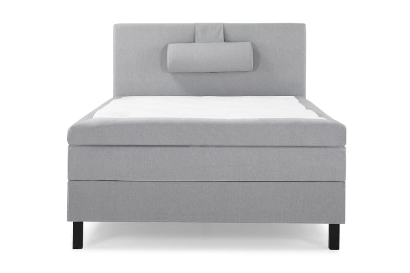 Lucky Komplet Sengepakke 120x200 Latex Glat Sengegavl - Nakkepude Stor Mellangrå - Møbler - Senge - Kontinentalsenge