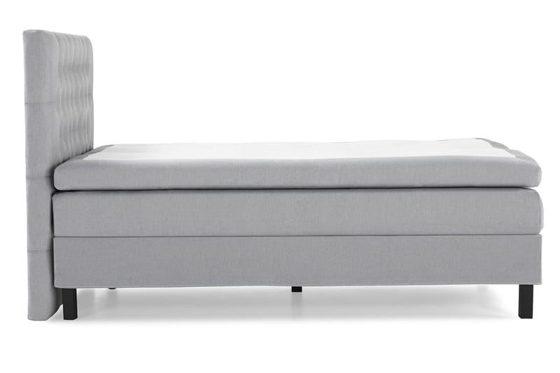 Lucky Komplet Sengepakke 120x200 Memory Diamant Sengegavl - Mellangrå - Møbler - Senge - Kontinentalsenge