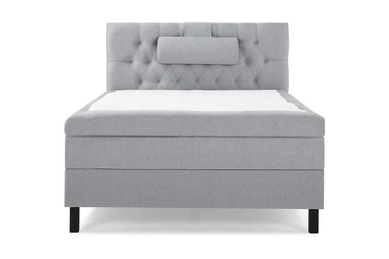 Lucky Komplet Sengepakke 120x200 Memory Diamant Sengegavl, Nakkepude Stor Mellangrå