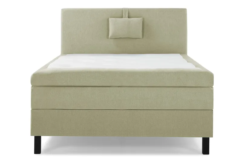 Lucky Komplet Sengepakke 120x200 Memory Glat Sengegavl - Nakkepude Lille Grøn - Møbler - Senge - Kontinentalsenge