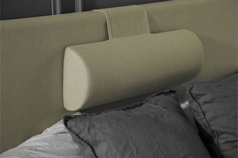 Lucky Komplet Sengepakke 120x200 Memory Glat Sengegavl - Nakkepude Stor Grøn - Møbler - Senge - Kontinentalsenge