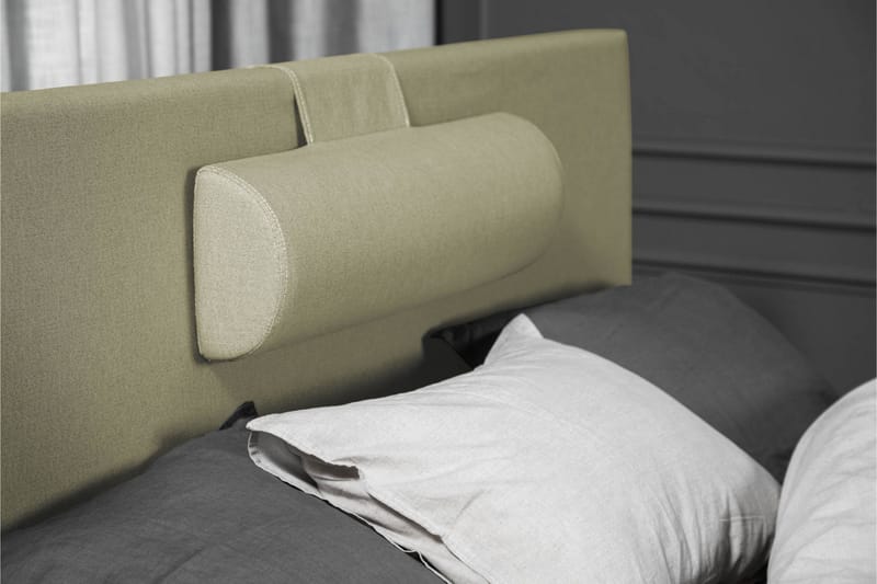 Lucky Komplet Sengepakke 120x200 Memory Glat Sengegavl - Nakkepude Stor Grøn - Møbler - Senge - Kontinentalsenge