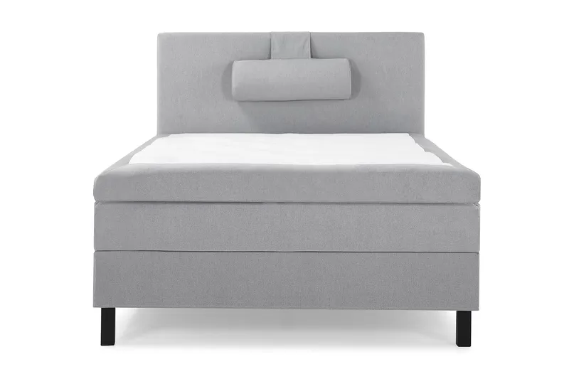 Lucky Komplet Sengepakke 120x200 Memory Glat Sengegavl - Nakkepude Stor Mellangrå - Møbler - Senge - Kontinentalsenge