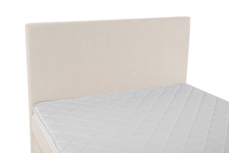 Lucky Komplet Sengepakke 120x200 Skum Glat Sengegavl - Beige - Møbler - Senge - Komplet sengepakke