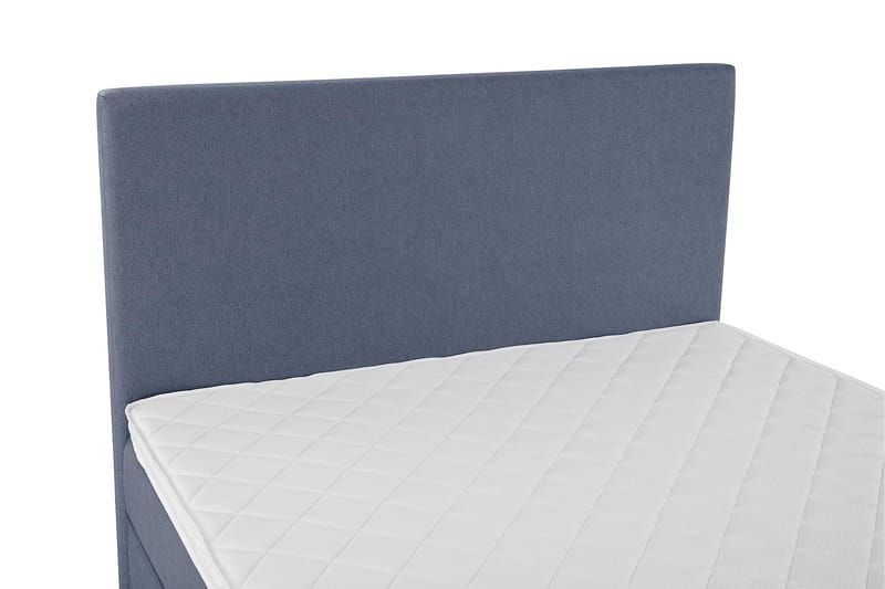 Lucky Komplet Sengepakke 120x200 Skum Glat Sengegavl - Mørkeblå - Møbler - Senge - Komplet sengepakke