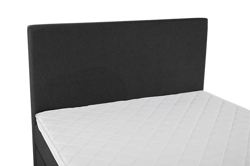 Lucky Komplet Sengepakke 120x200 Skum Glat Sengegavl - Sort/Grå - Møbler - Senge - Komplet sengepakke